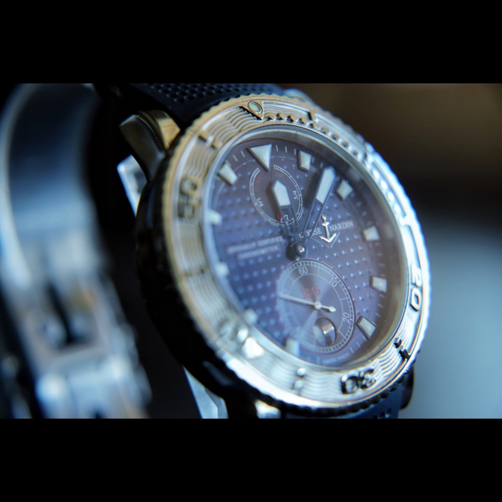 (Sold)Ulysse Nardin 263-58 Limited Edition "BLUE MAX" Steel Marine Chronometer